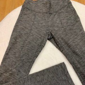 Athleta Metro Classic Gray Space Dye Yoga Pants